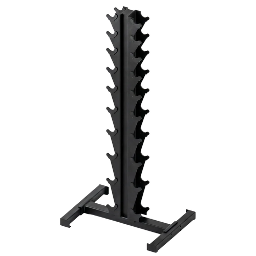 French Fitness Free Standing Vertical Dumbbell Rack 5-50 lbs, 10 Pairs