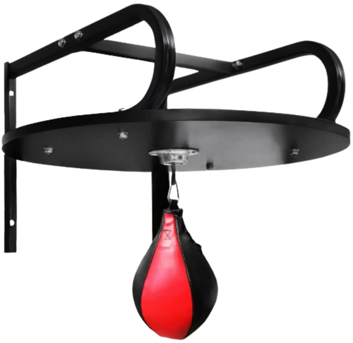 French Fitness Wall Mounted Speed Bag Platform w/Boxing Bag
