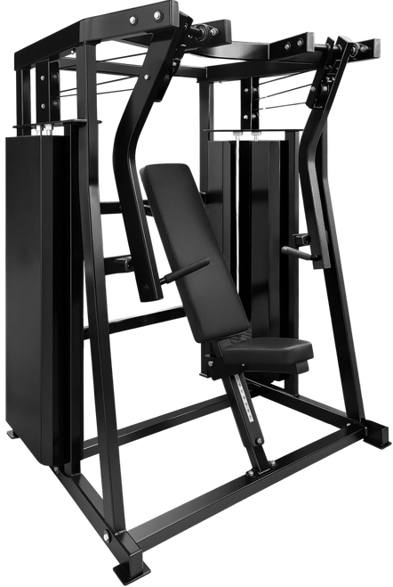 French Fitness FFB Black Dual Stack Chest Press