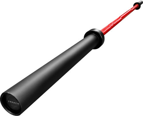 French Fitness Red 7" (86") 45 lb Cerakote Olympic Bar - 1500 lb