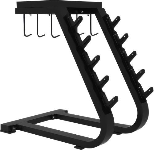 French Fitness Marin Accessory, Handle, & 5 Bar Storage Rack