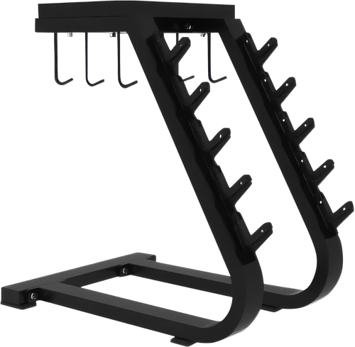 French Fitness Marin Accessory, Handle, & 5 Bar Storage Rack
