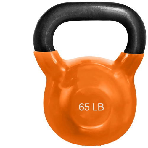 French Fitness Vinyl Kettlebell 65 lbs