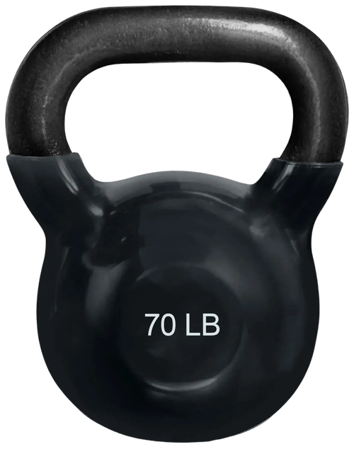 French Fitness Vinyl Kettlebell 70 lbs