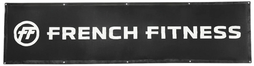 French Fitness Vinyl Mesh 24" x 96" Horizontal Banner