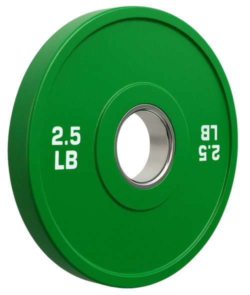 French Fitness Olympic Colored Bumper Plate 2.5 lbs - Blank