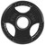 French Fitness Rubber Grip Olympic Plate 10 lbs Black
