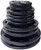 French Fitness Rubber Grip Weight Plate Set w/7 ft Olympic Bar 235 lbs
