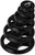 French Fitness Rubber Grip Weight Plate Set w/7 ft Olympic Bar 235 lbs