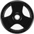 French Fitness Rubber Grip Weight Plate Set w/7 ft Olympic Bar 235 lbs