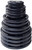 French Fitness Rubber Grip Weight Plate Set w/7 ft Olympic Bar 395 lbs