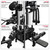 French Fitness FFB Black 4 Stack Multi Jungle Gym