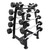 French Fitness EZ Curl Urethane Barbell Bar Set, 20-110 lbs
