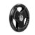 French Fitness Rubber Grip Olympic Plate 25 lbs Black