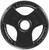 French Fitness Rubber Grip Olympic Plate 25 lbs Black