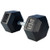 French Fitness Rubber Coated Hex Dumbbell Set 80-100 lbs