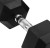 French Fitness Rubber Coated Hex Dumbbell Set 80-100 lbs