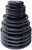 French Fitness Rubber Grip Weight Plate Set w/7 ft Olympic Bar 395 lbs + Bench