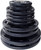 French Fitness Rubber Grip Weight Plate Set w/7 ft Olympic Bar 235 lbs + Bench