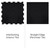 French Fitness Rubber Interlocking Tiles Gym Flooring (39.37"x39.37" ea)