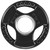 French Fitness Rubber Grip Olympic Plate 2.5 lbs Black