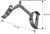 French Fitness Chrome 14" Tricep V-Bar