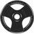 French Fitness Rubber Grip Weight Plate Set w/7 ft Olympic Bar 305 lbs