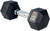 French Fitness Rubber Coated Hex Dumbbell Set 5-100 lbs