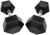 French Fitness Rubber Coated Hex Dumbbell Set 5-100 lbs