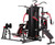 French Fitness X8 XL Multi Station Gym System, Red/Black