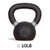 French Fitness Cast Iron Kettlebell Set 5-50 lbs