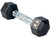 French Fitness Rubber Coated Hex Dumbbell 5 lbs - Single