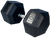 French Fitness Rubber Coated Hex Dumbbell 105 lbs - Single