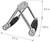 French Fitness Rubber Grip Seated Row/Chin Bar
