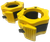 French Fitness Yellow ABS Olympic Jaw Lock Collars / Clamps (Pair)