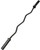 French Fitness Black 47" Olympic EZ Curl Bar