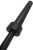 French Fitness 6' Black Olympic Bar - 33 Lbs