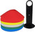 French Fitness Agility Workout Cones w/Holder