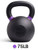French Fitness Cast Iron Kettlebell Set 5-80 lbs