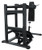 French Fitness FFB Black Pendulum Squat Leg Press Machine