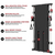 French Fitness Wall Mounted Dual Cable Column Component