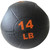 French Fitness Dual Grip Medicine Ball w/Handles 14 lb