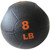 French Fitness Dual Grip Medicine Ball w/Handles 8 lb