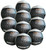 French Fitness Soft Medicine Wall Ball Set of 10 (6 to 25 lbs) w/Rack