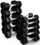 French Fitness Rubber Coated Hex Dumbbell 2.5 lbs - Single