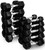 French Fitness Rubber Coated Hex Dumbbell 2.5 lbs - Single