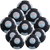 French Fitness Rubber Medicine Ball Set of 10 (4 to 30 lbs)