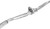 French Fitness Chrome 28" Revolving Curl Bar
