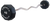 French Fitness EZ Curl Urethane Barbell 40 lbs - Single