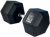 French Fitness Rubber Coated Hex Dumbbell 145 lbs - Single